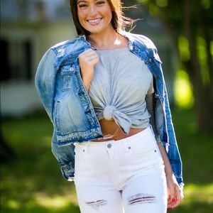 Grey 3/4 sleeve bamboo t! New with tag